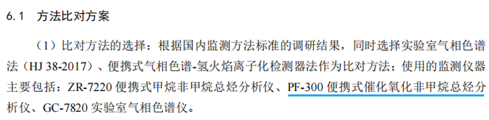 《固定污染源廢氣總烴、甲烷和非甲烷總烴的測定便攜式催化氧化-氫火焰離子化檢測器法》